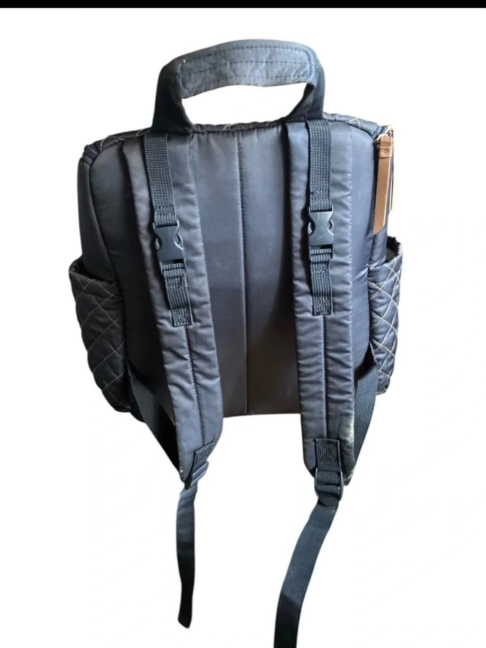 Skip Hop Quilted Navy Blue Baby Diaper Backpack